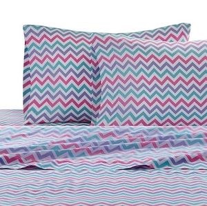 Chevron Print Multicolor Twin Sheet Set NWT